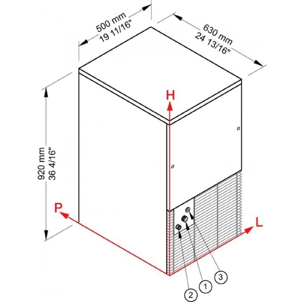 Brema 48 kg/gün Küp Buz Makinesi Dispenseri – DSS 42 A