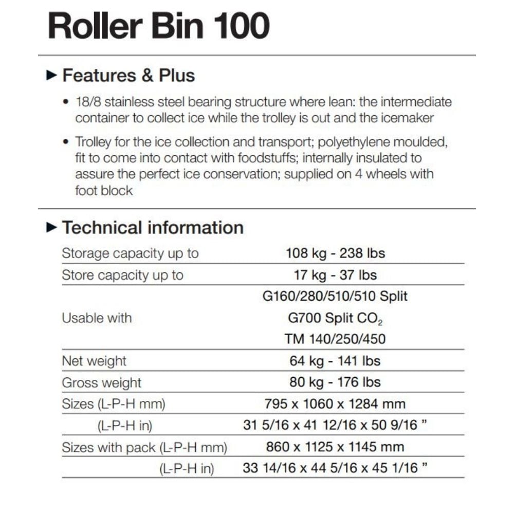 Brema 108 kg Araba Kapasiteli 64 kg Buz Haznesi – RB 100