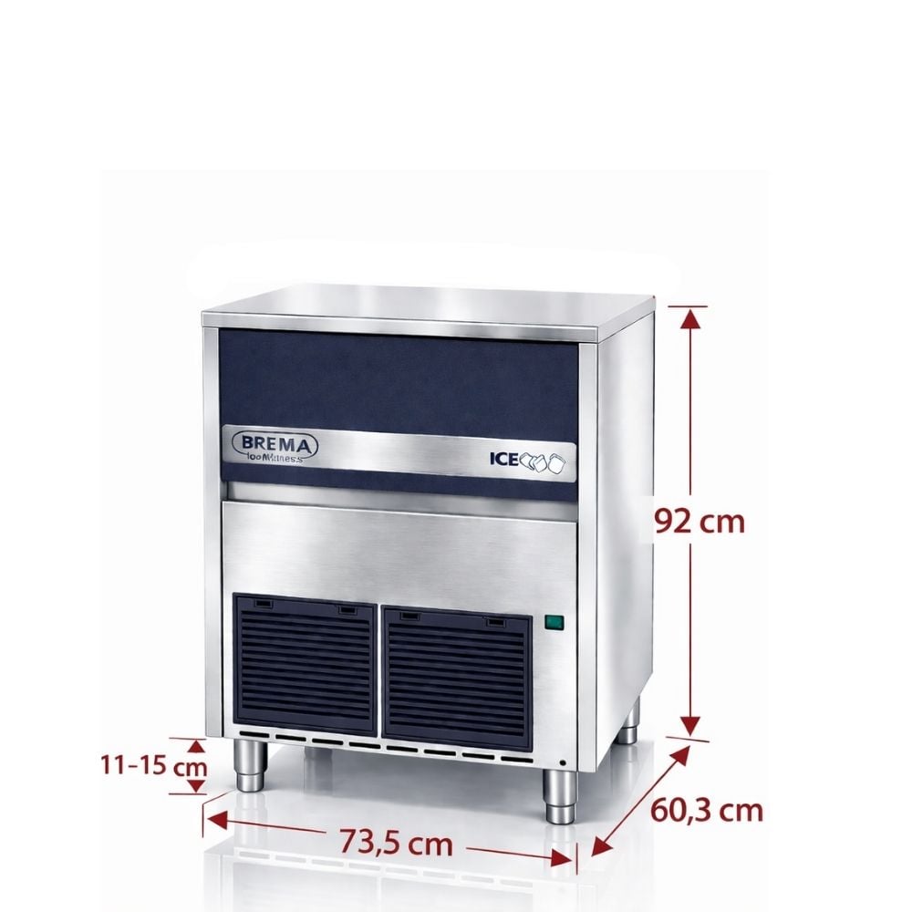 Brema 82 kg/gün Hazneli Ticari Küp Buz Makinesi – CB 840 A HC