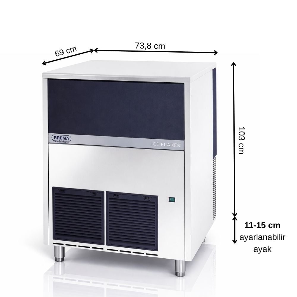 Brema 175 kg/gün Hazneli Kar Buz Makinesi – GB 1540 A HC