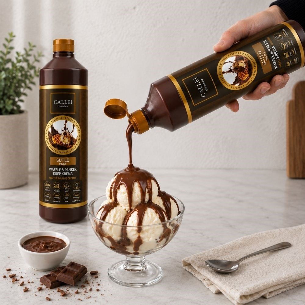 Callei Sütlü Waffle Sos 1 Kg