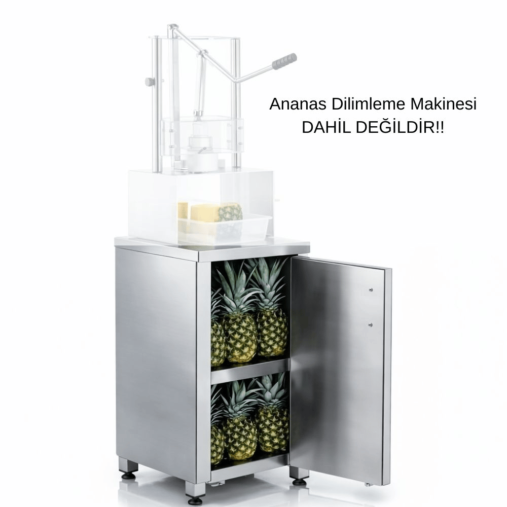 Cancan Ananas Soyma ve Dilimleme Makinesi Standı