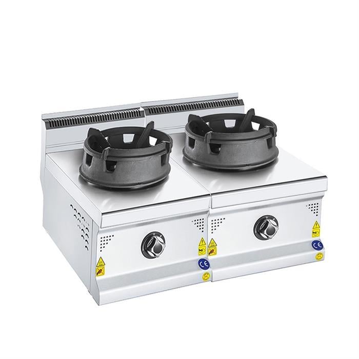 CSA Karacasan 700 Seri Set Üstü Çiftli Doğalgazlı Wok Ocak