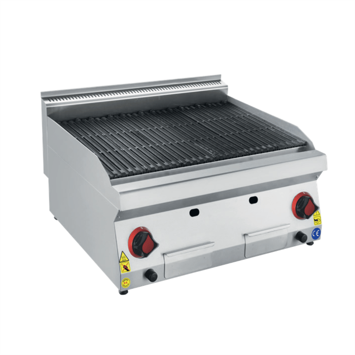 CSA İnox Karacasan Endüstriyel 80 cm 700 Seri Set Üstü LPG Tüplü Lavataş Dökümlü Izgara