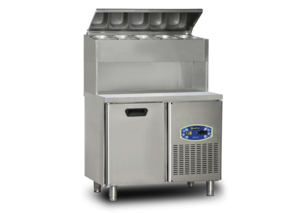 Dampak Tek Kapılı Yüksek Monte Pizza Hazırlık Dolabı 196 litre 100 x 70 x 133 (cm)