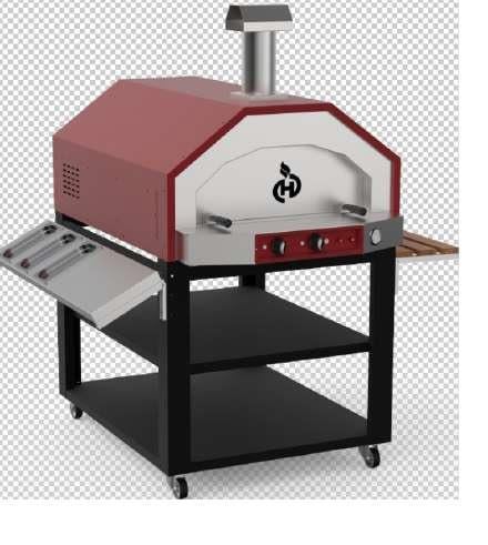 Himaksan Kubbeli Pizza Fırını Doğalgazlı 4x6