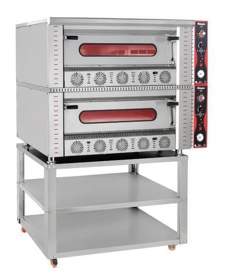 Himaksan Çift Katlı Pizza Fırını Tüplü 4 + 4 Pizza