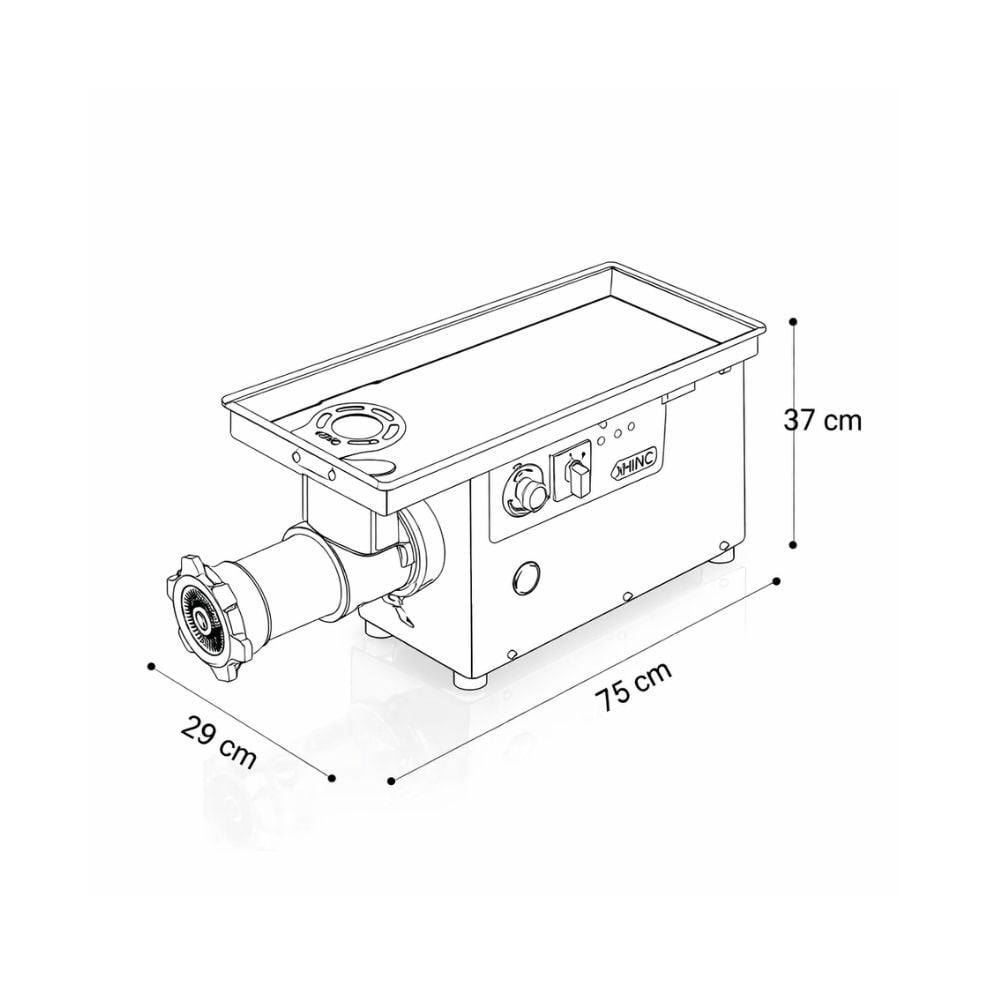 HNC No 22 Krom Kaplama Kıyma Makinesi 380V