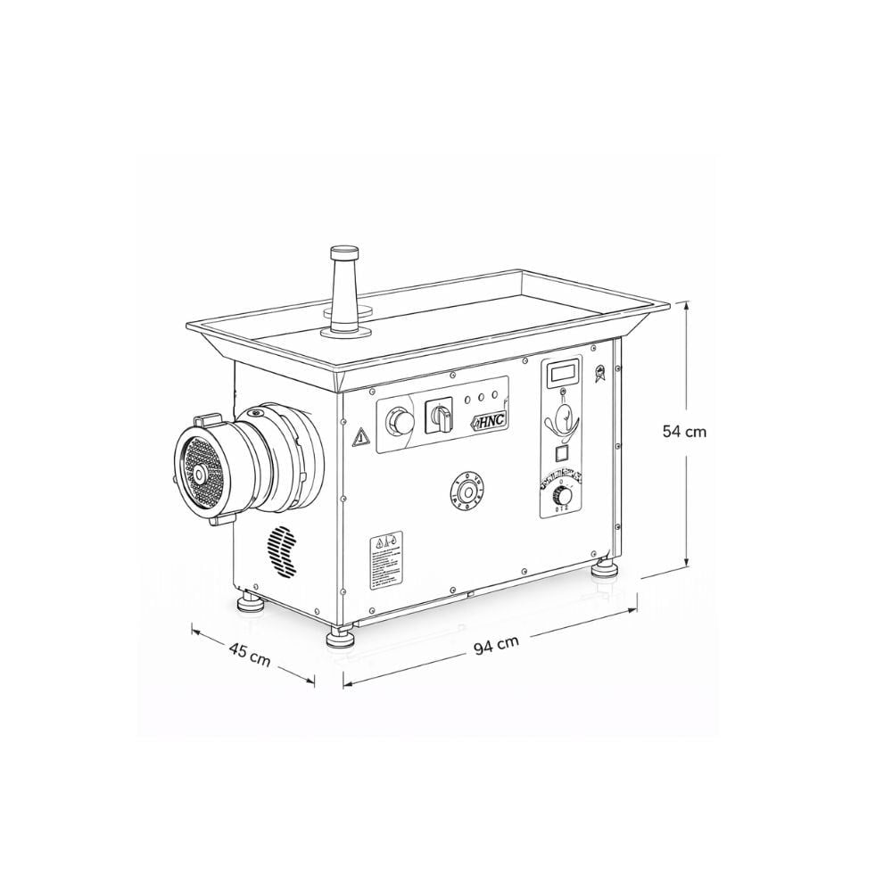 HNC No 42 Soğutmalı Paslanmaz Kıyma Makinesi 380V
