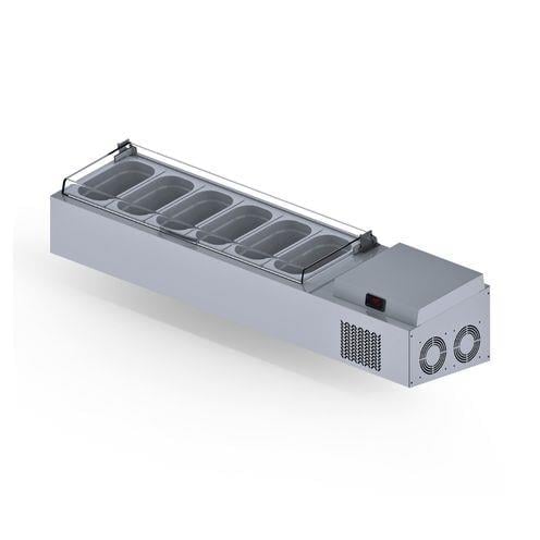 Iceinox Set Üstü Saladbar Pleksi Kapak GN 1/4-150: 6 Adet