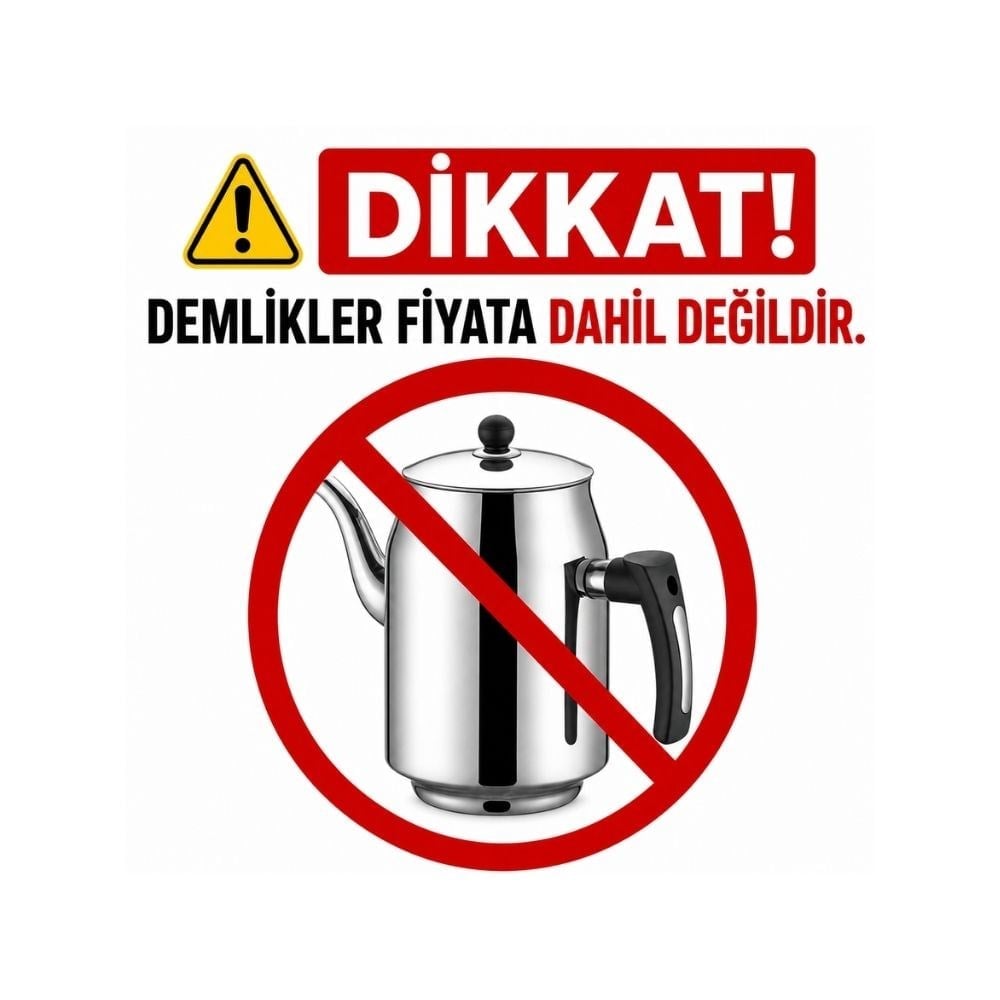 Işıkgaz Silver 15 Lik Elektrikli 10 Litre 1 Demlikli Çay Kazanı