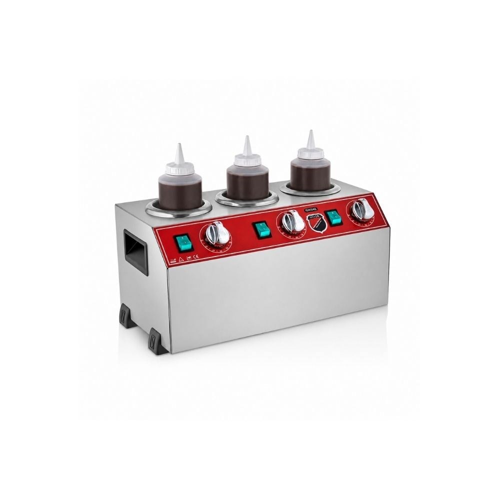 Işıkgaz Silver Elektrikli Üçlü Şişe Sosluk Isıtıcı - 3 Lü
