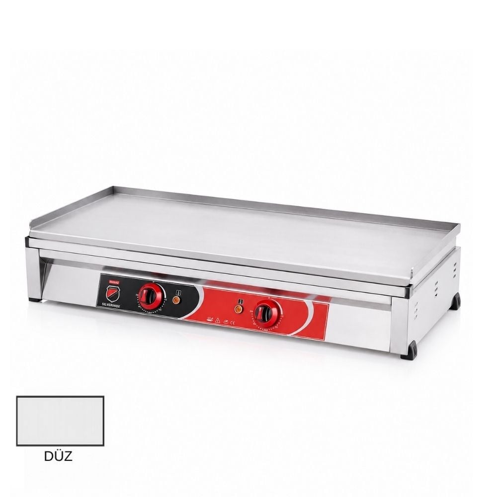 Silverinox Elektrikli Set Üstü Düz Pleyt Izgara 100 Cm 220V