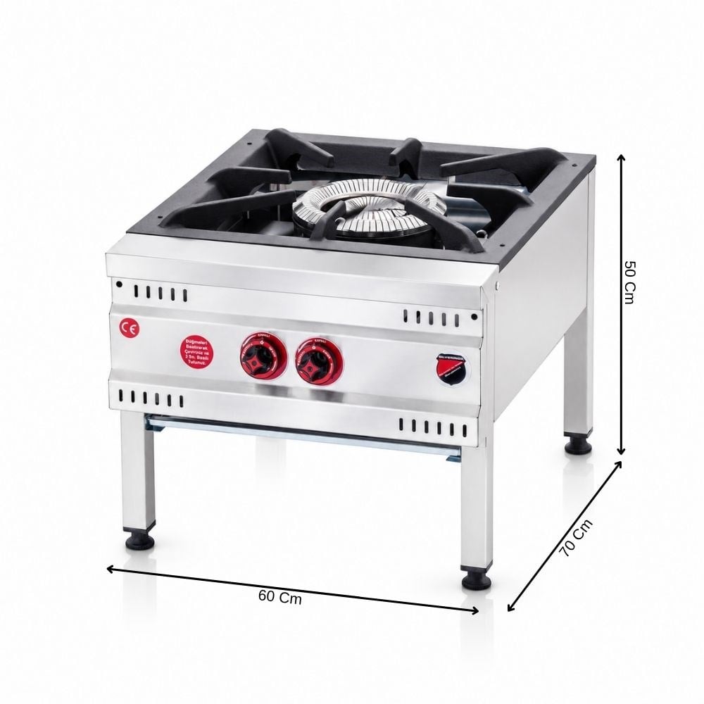 Silverinox Tüplü 2 Yanışlı Yer Ocağı