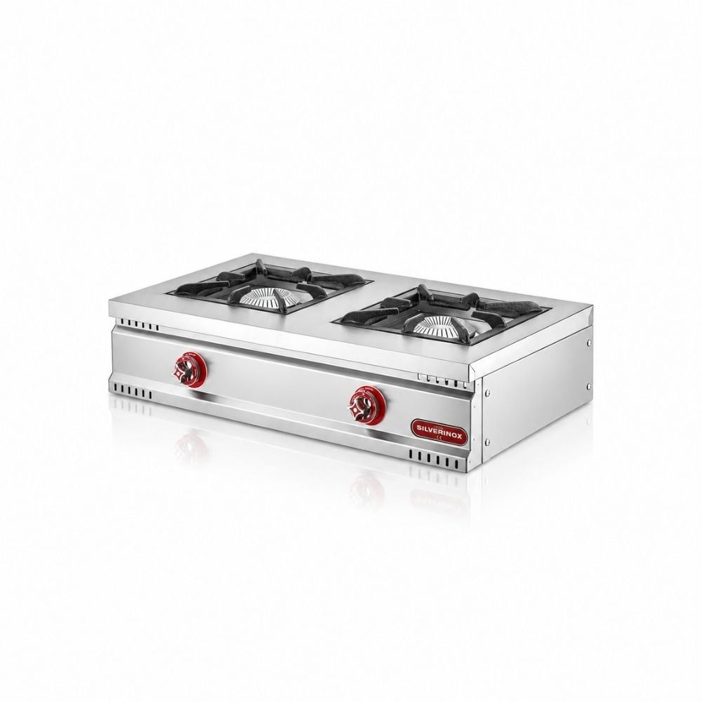 Silverinox Tüplü Set Üstü Midi 2 Gözlü Ocak