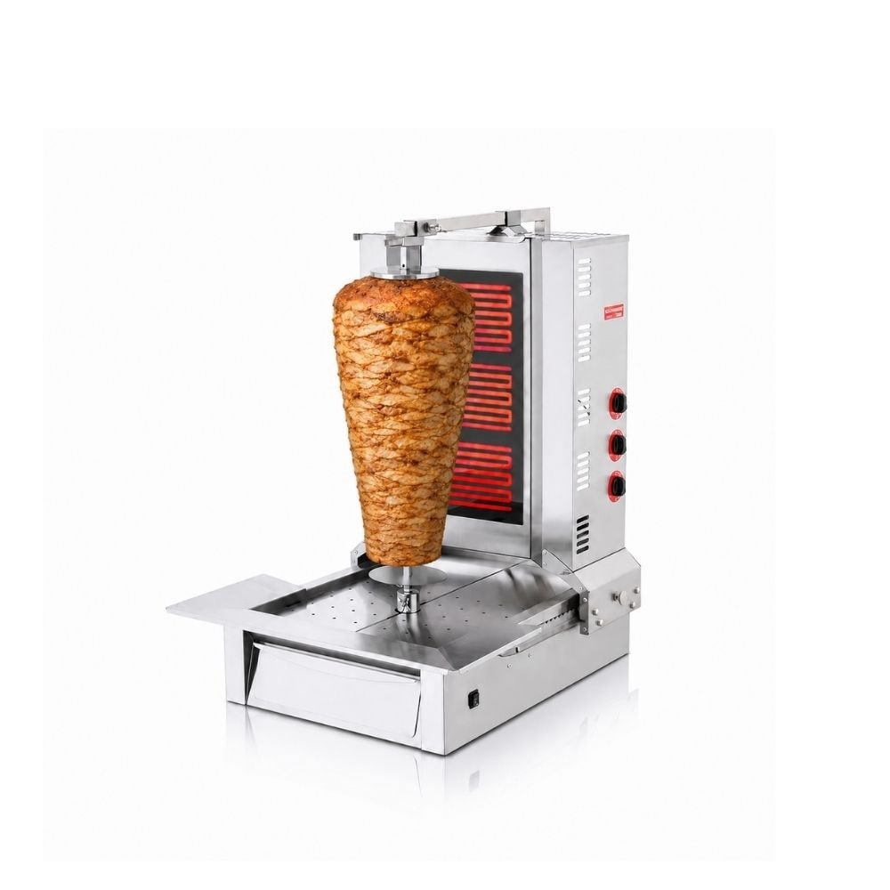 Silverinox Elektrikli 3 Radyan Alttan Motorlu Döner Makinesi 220V