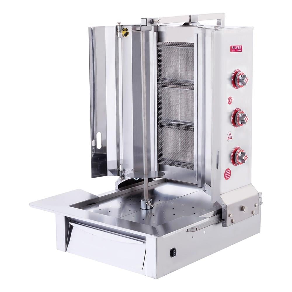 Işıkgaz Silverinox Lpg Tüplü 3 Radyanlı Alttan Motorlu Döner Ocağı