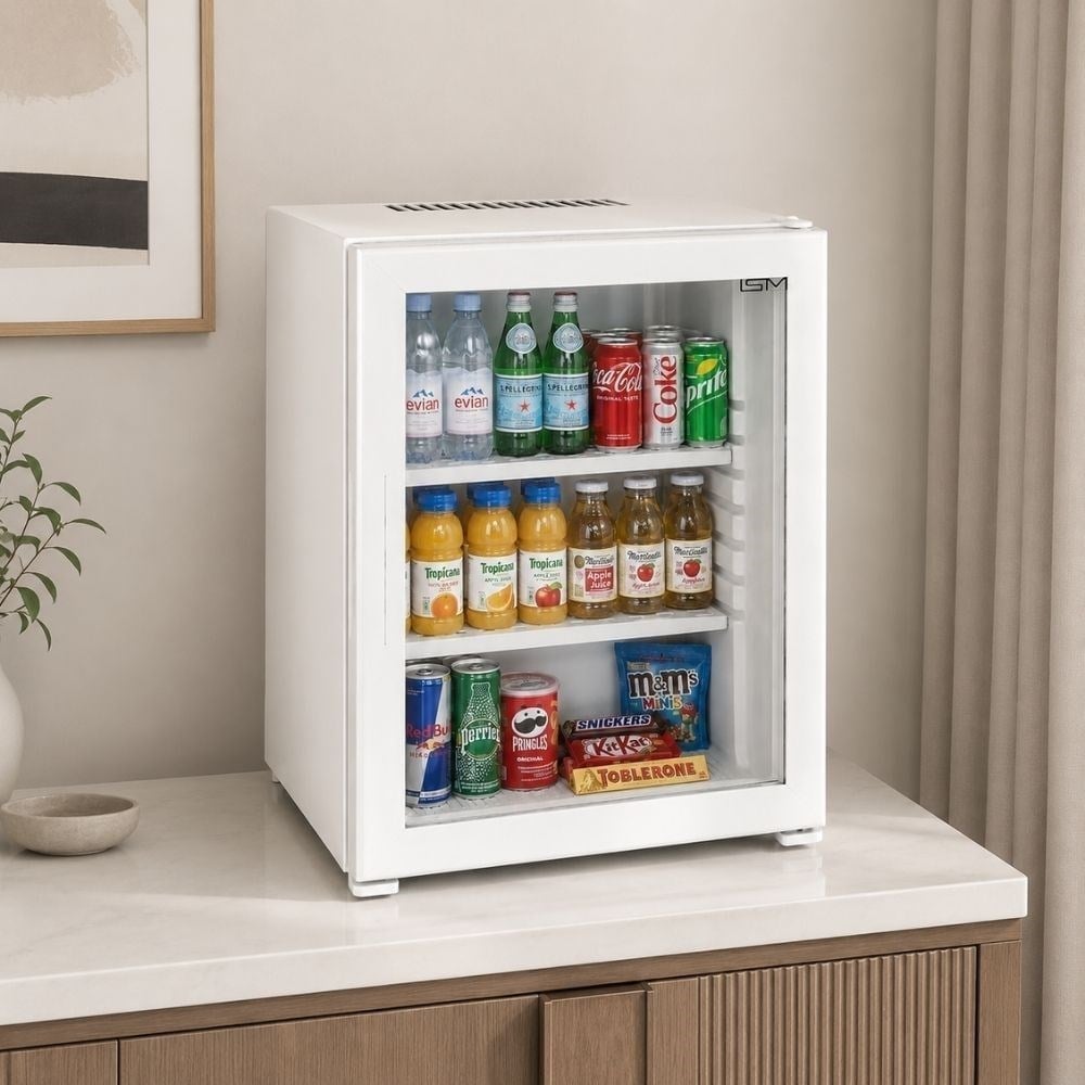 ISM SM30ECO 30 Litre Cam Kapılı Otel Tipi Minibar Beyaz