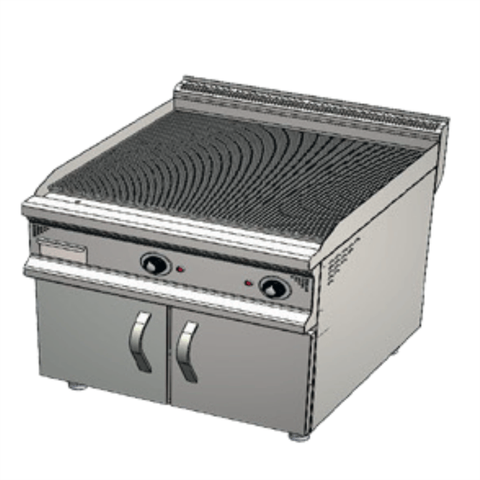 Karacasan Endüstriyel 900 Seri Dolaplı 80 cm Elektrikli Tam Kanallı Izgara