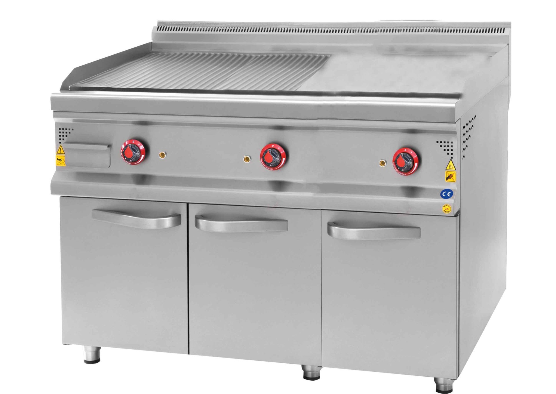 CSA Karacasan 900 Seri Dolaplı 120 cm Elektrikli Yarı Kanallı Izgara 120x90x85Cm