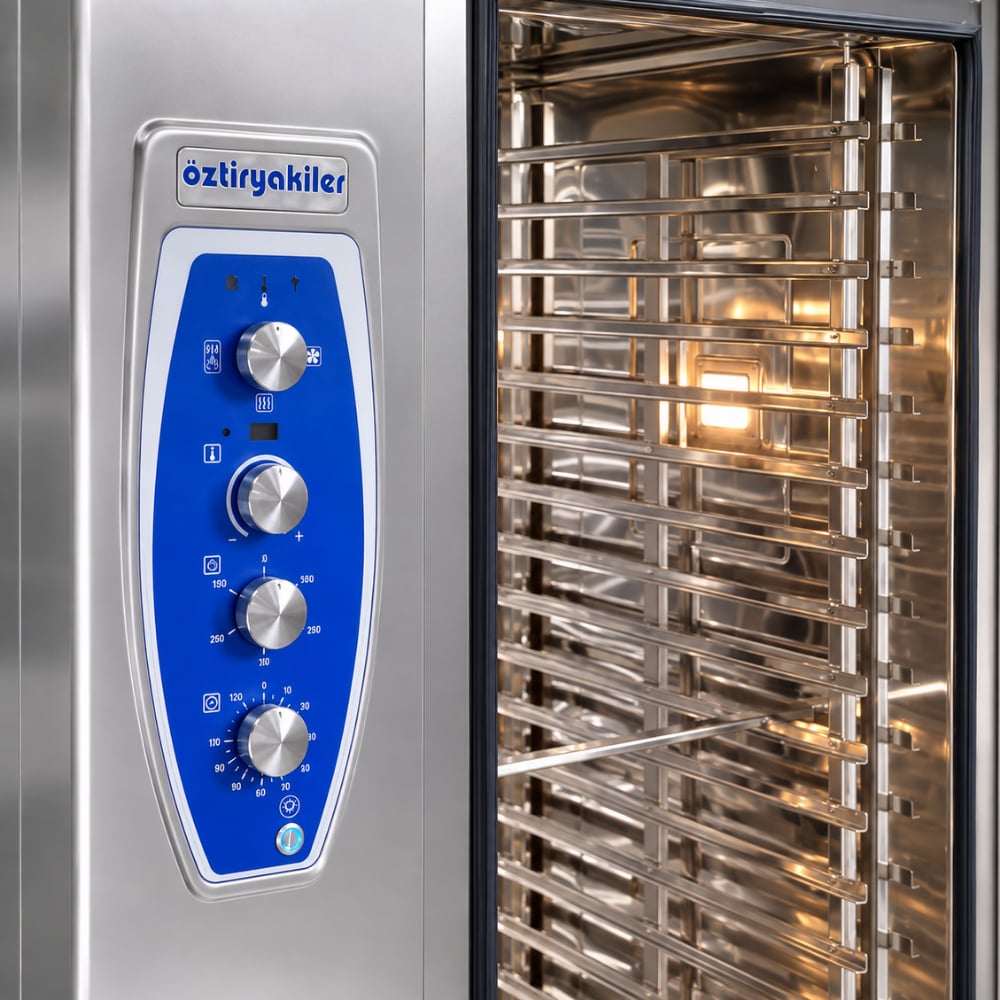 Öztiryakiler Elektrikli Konveksiyonlu Fırın GN 2/1 - 20 Tepsi Kit Arabalı 380V
