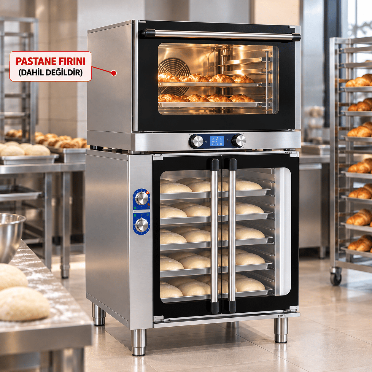 Öztiryakiler Mayalandırma Kabini 40x60 - 8 Tepsi Raylı 220V