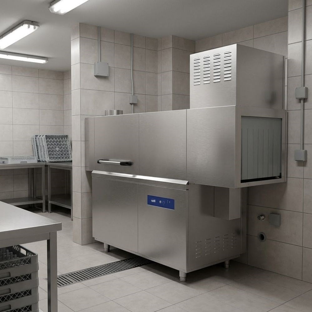 Öztiryakiler OBK 1500 Konveyör Tipi Bulaşık Makinesi (Kurutmalı – Sol Girişli)