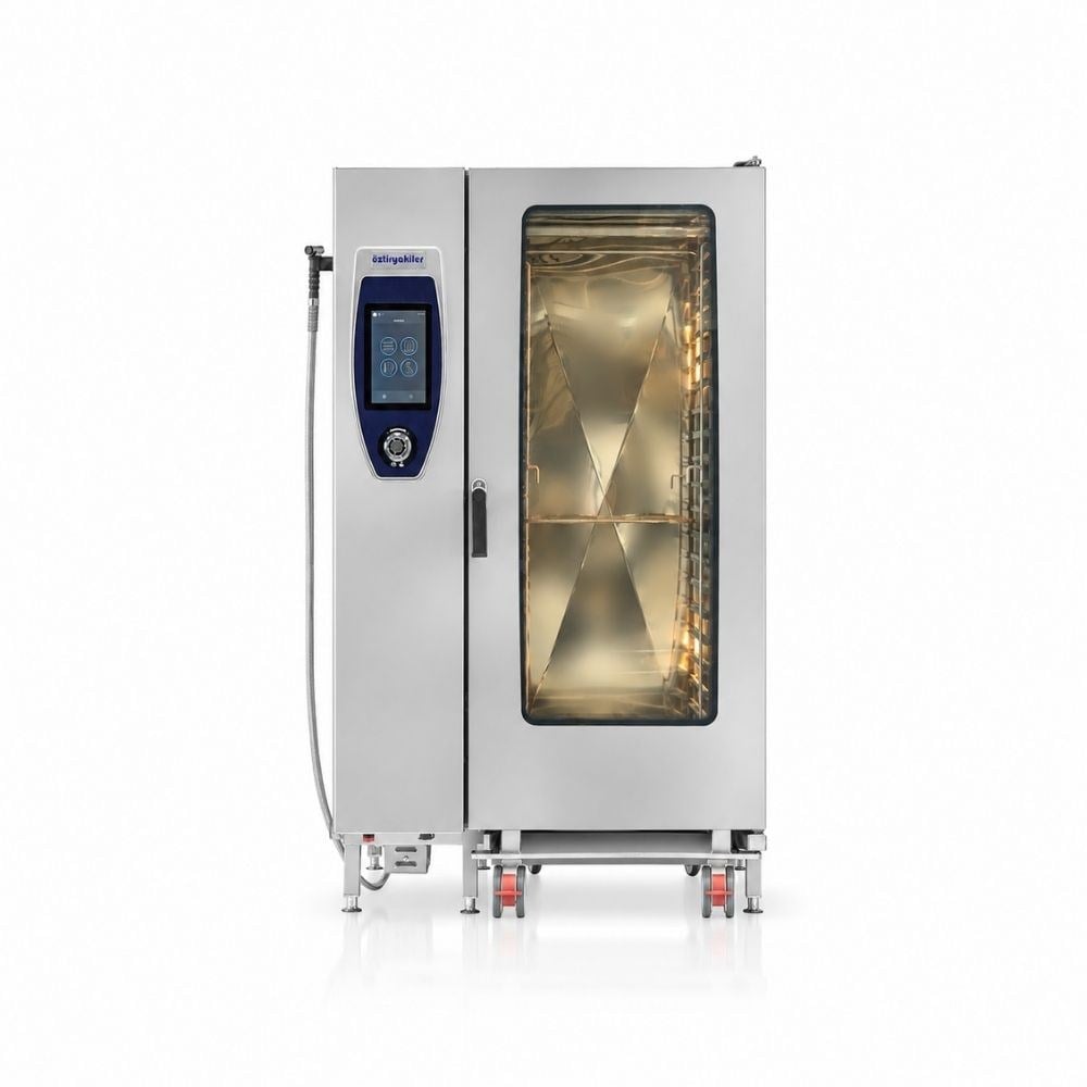 Öztiryakiler Tüplü Konveksiyonlu Kombi Fırın 20xGN 2/1 Tepsi Kit Arabalı