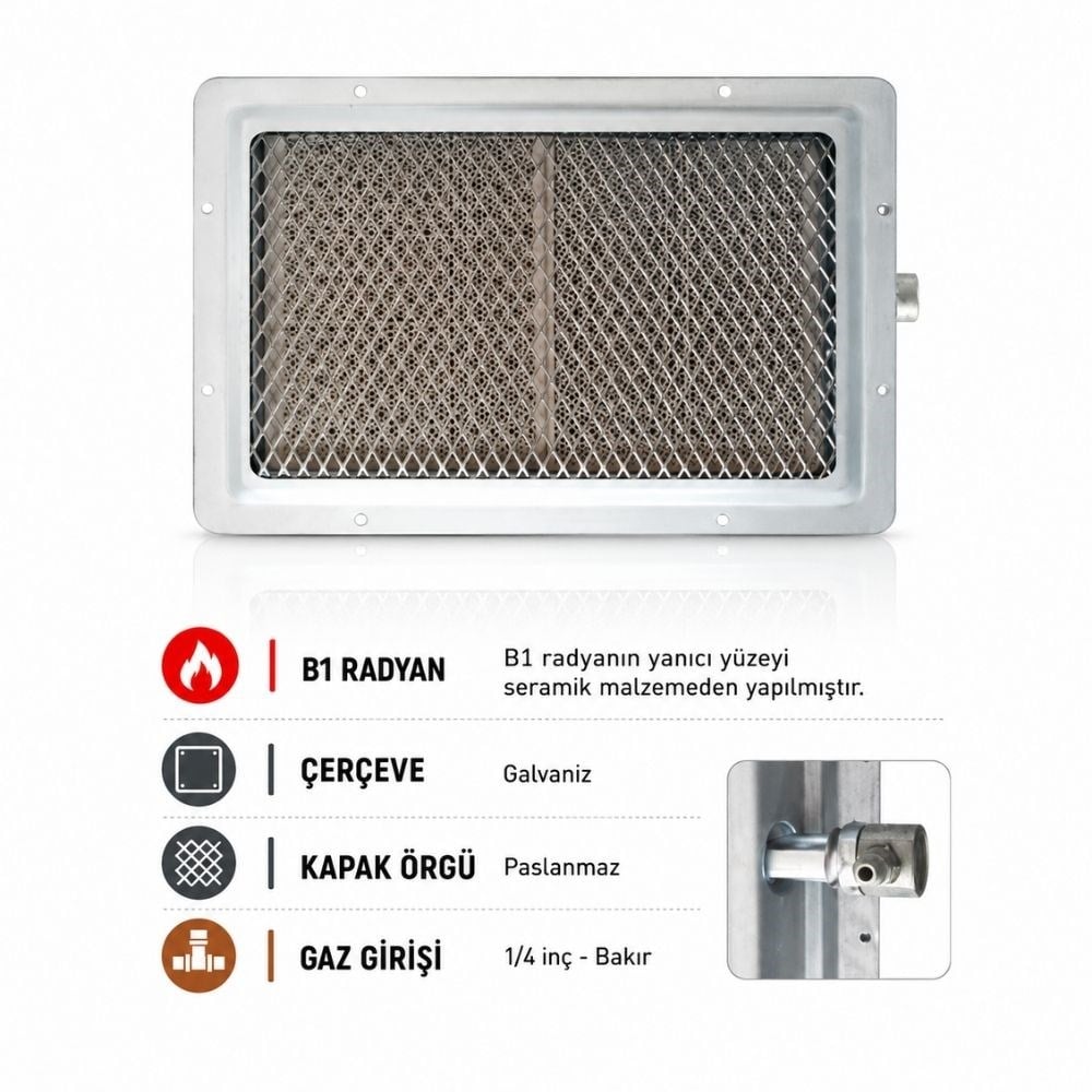 Pimak B1 Radyan Taşı 23x17x7 (cm) 