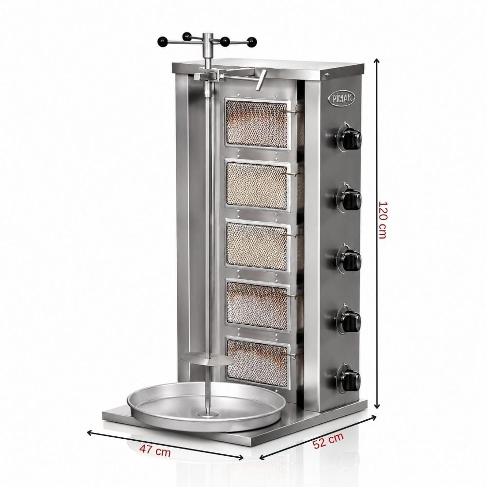 Pimak Doğalgazlı Döner Makinesi 5 Radyan
