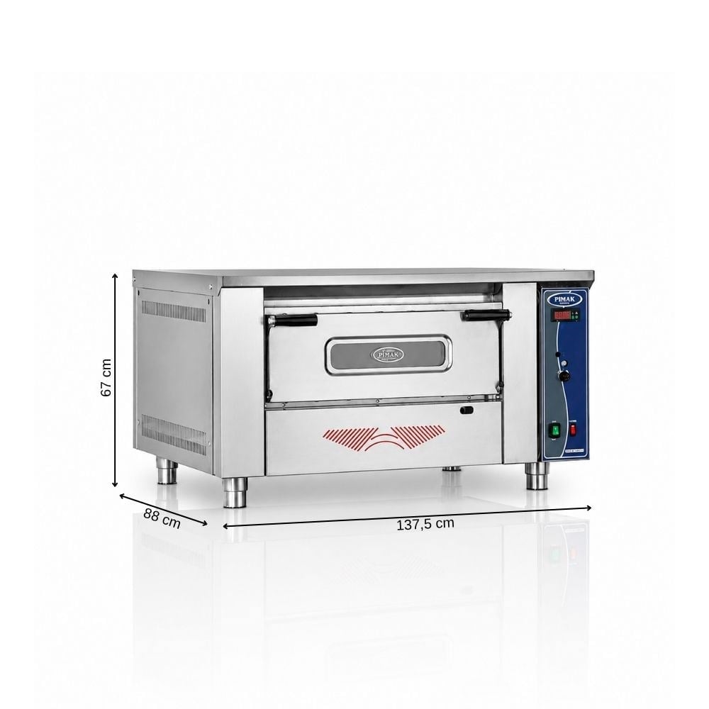 Pimak Doğalgazlı Pizza Fırını 6 Adet 96 x 65 (cm)