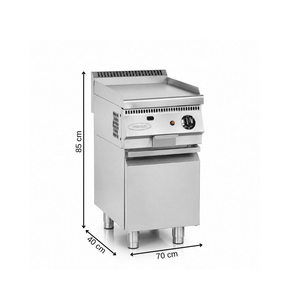 Pimak Doğalgazlı Pleyt Izgara 700 Seri 40X70X85 CM