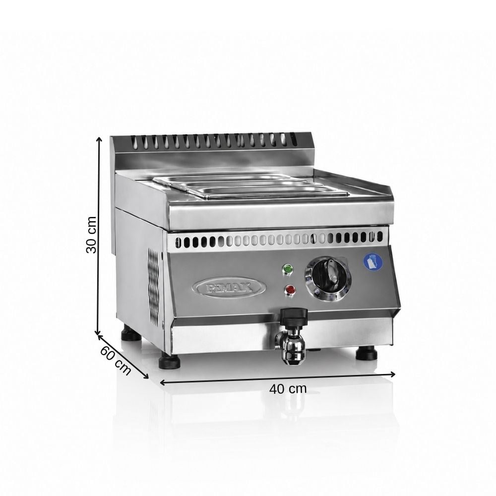 Pimak Elektrikli Bain Marie 600 Snack Seri Set Üstü 40 x 60 x 30 (cm)