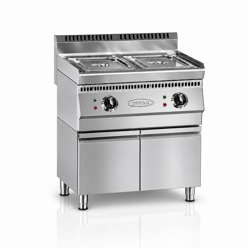 Pimak Elektrikli Bain Marie 700 Seri 2x1 / 1 GN Dolaplı 80 x 70 x 85 (cm)