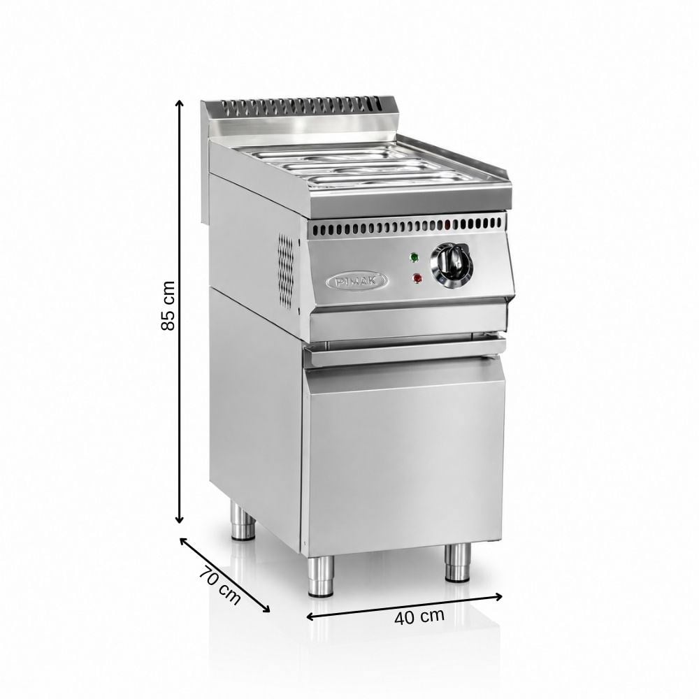 Pimak Elektrikli Bain Marie 700 Seri 3x1/3 GN Dolaplı 40 x 70 x 85 (cm)