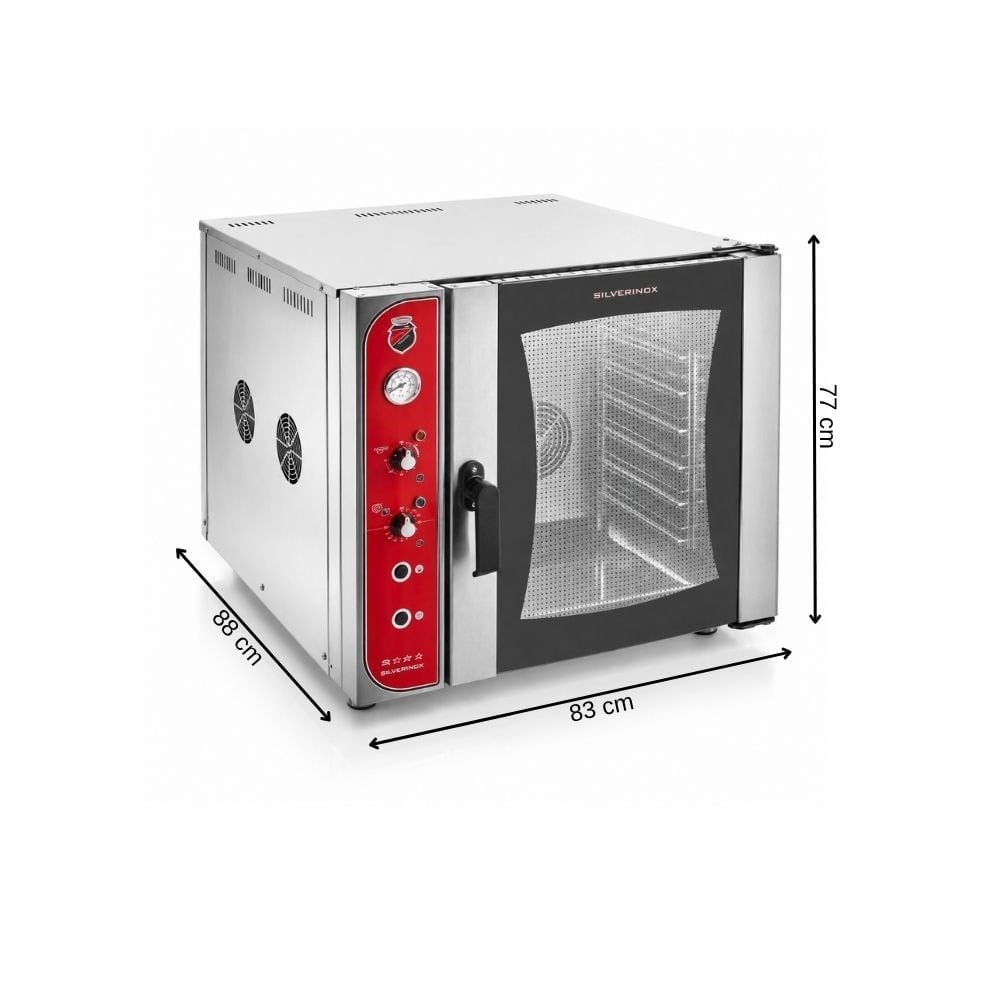 Silverinox Elektrikli Patiseri Fırın 40X60 Cm - 6 Tepsi 380V