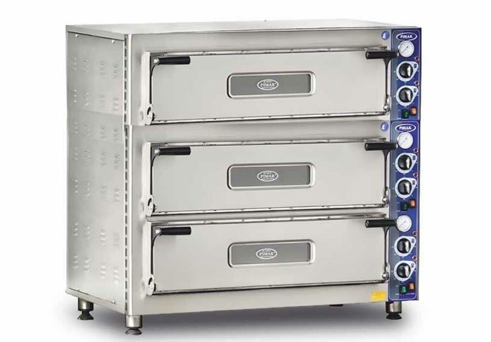 Pimak Elektrikli Pizza Fırını 6 + 6 +6 Adet 92 x 62 (cm) İç Ebat