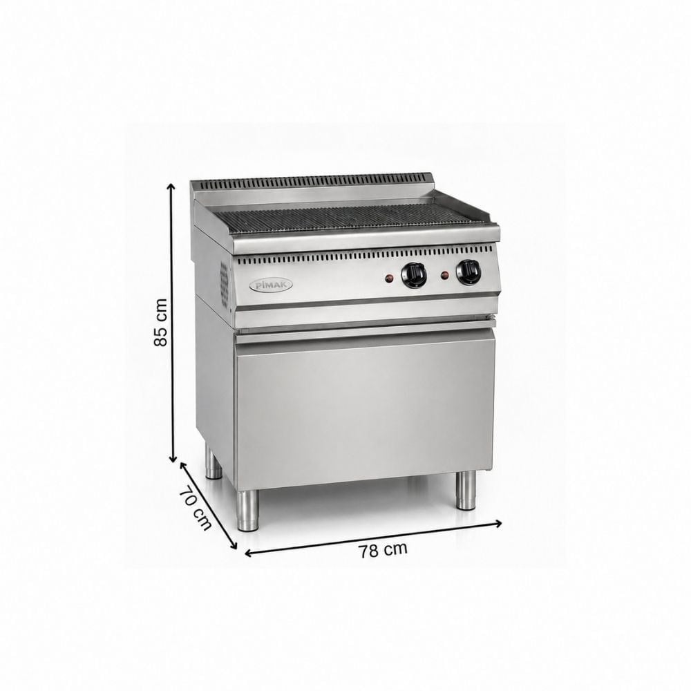 Pimak Lavtaşlı Izgara 700 Seri Doğalgazlı 80 x 70 x 85 (cm)
