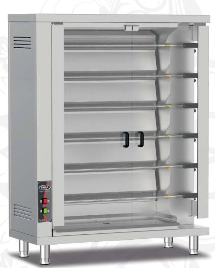 Pimak Radyanlı Piliç Çevirme Makinesi Doğalgazlı 36 Piliç