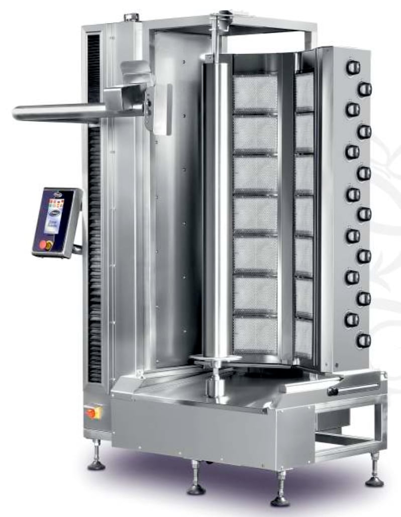 Pimak Robot Döner Makinaları 7+7 Radyanlı Doğalgazlı 370 Kg