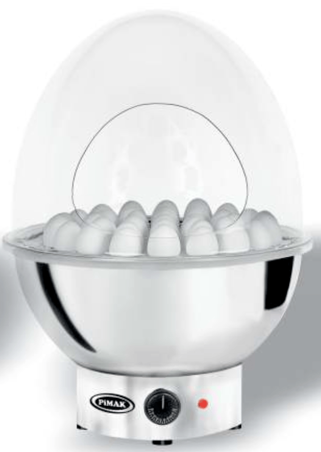 Pimak Yumurta Haslama Makinesi Krom Elektrikli