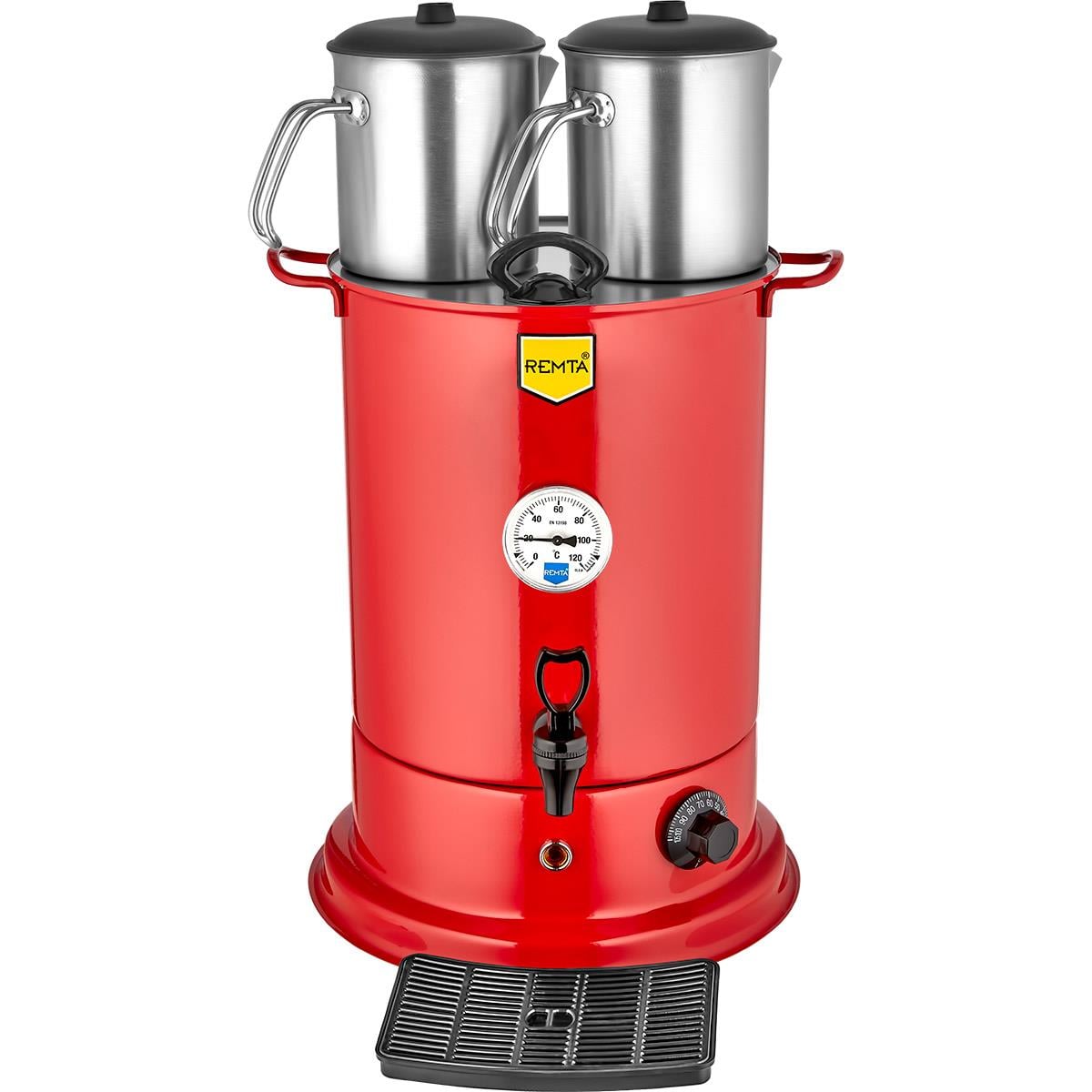 Remta 2 Demlikli Elite Çay Makinesi 18 lt-Kırmızı
