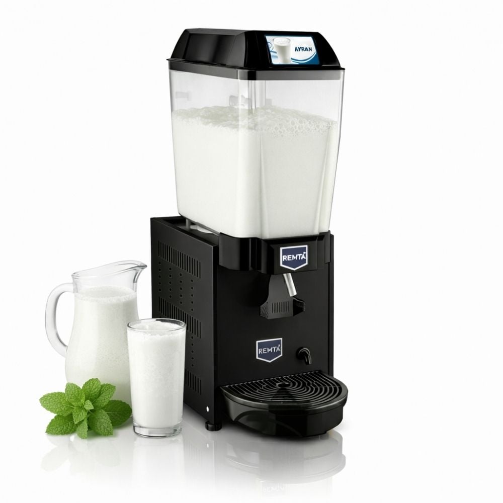 Remta 20 Litre Tekli Ayran Soğutucu Siyah - ST11