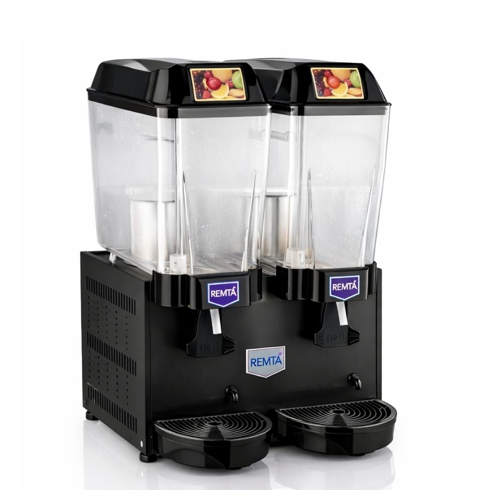 Remta 20+20 Litre Çiftli Şerbet Soğutucu Siyah - ST12
