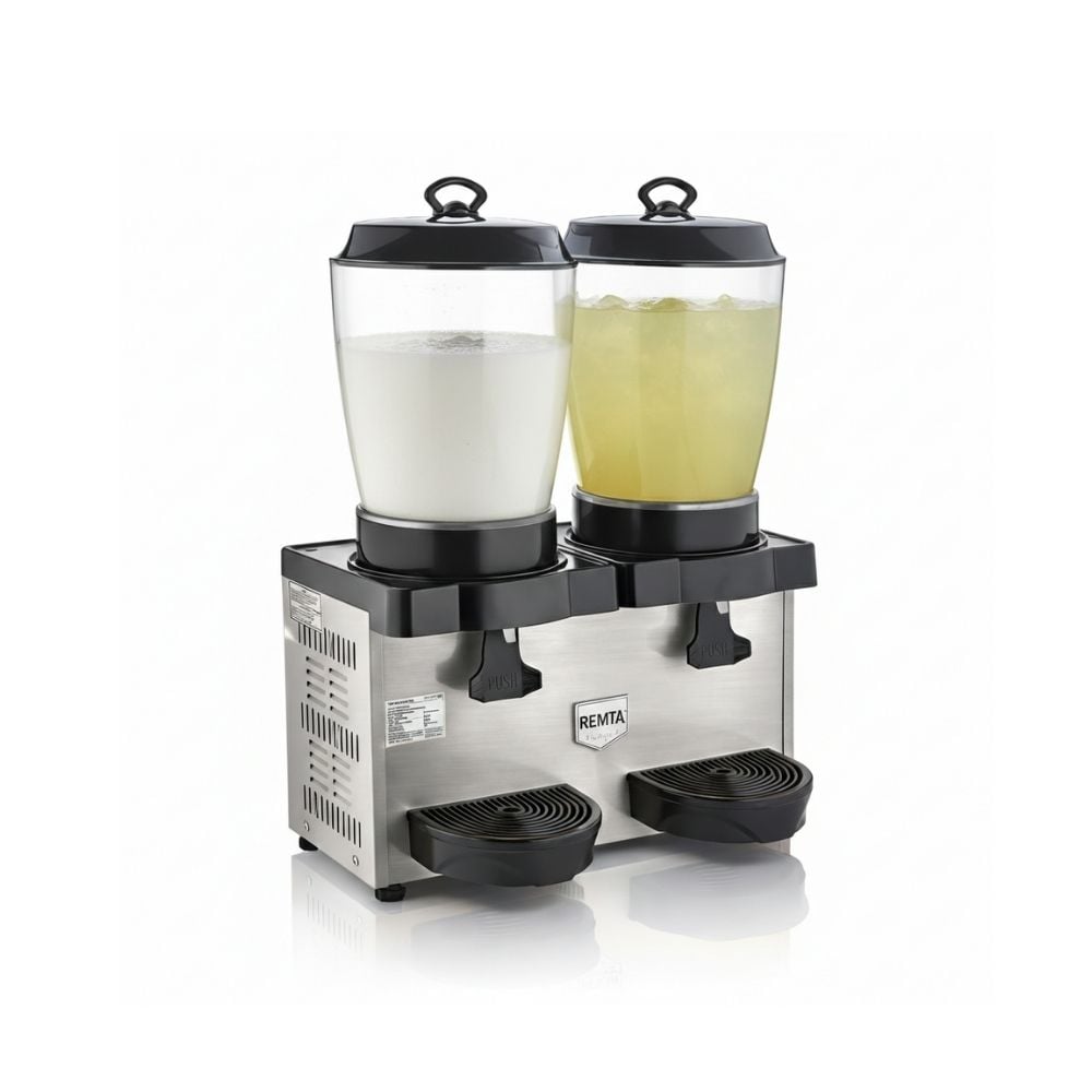Remta ST35 Royal Mini 11+11 Litre İkili Şerbet ve Ayran Soğutucu - Gri