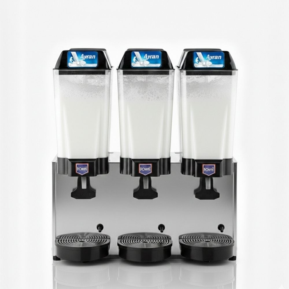 Remta 20+20+20 Litre Üçlü Karıştırıcılı  Ayran Soğutucu Gri- ST20
