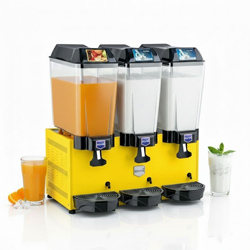 Remta 20+20+20 Litre Şerbet + Ayran + Ayran Soğutucu Sarı - ST19