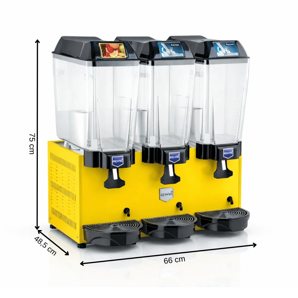 Remta 20+20+20 Litre Şerbet + Ayran + Ayran Soğutucu Sarı - ST19