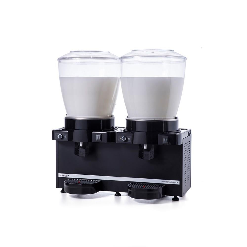 Samixir Panoramik Twin 22+22 Lt Karıştırıcılı Soğuk İçecek Makinesi MM44-AB