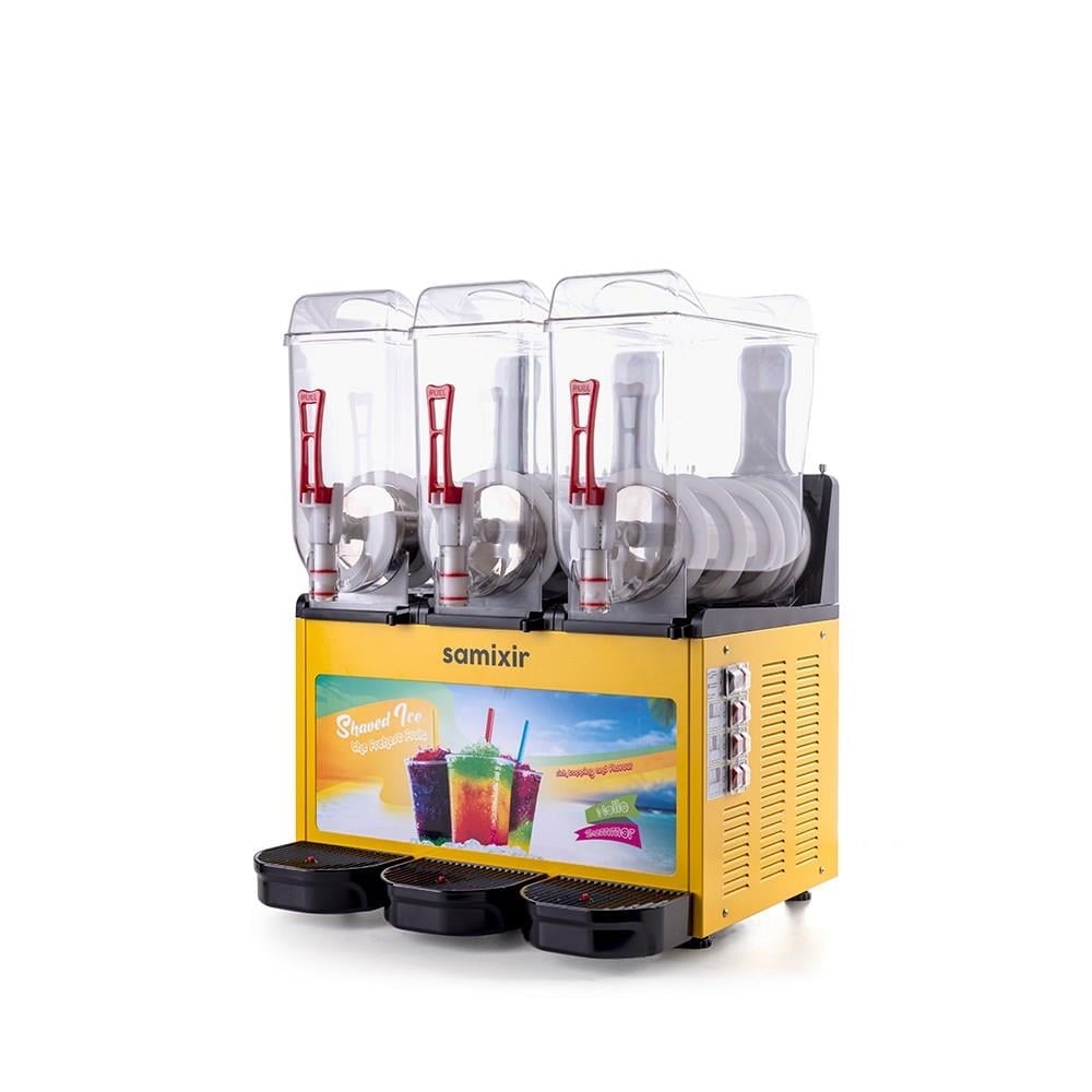 Samixir Triple Allure Üçlü 12+12+12 Lt Slush Buzlaş Karlamaç Makinesi SLUSH-36-YA
